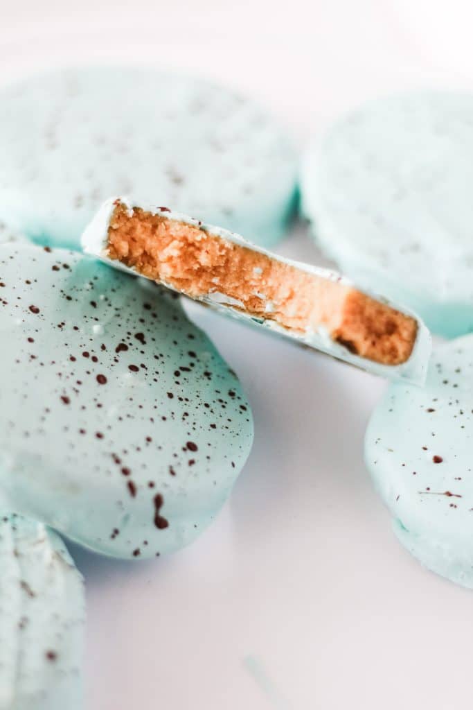 reese's peanut butter eggs copycat that colored to look like robin's eggs