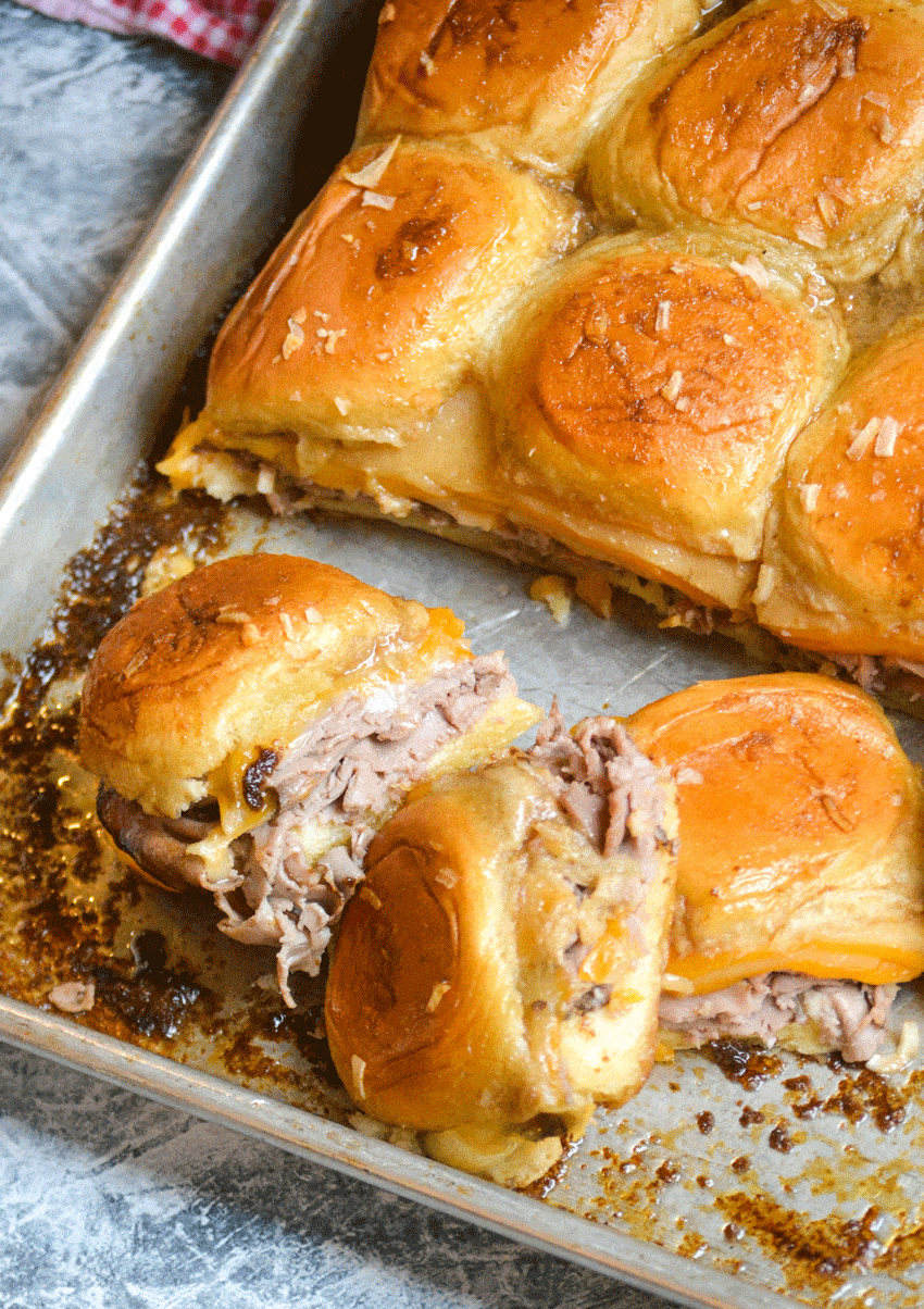 Roast Beef And Cheddar Sliders With Horseradish - The Quicker Kitchen