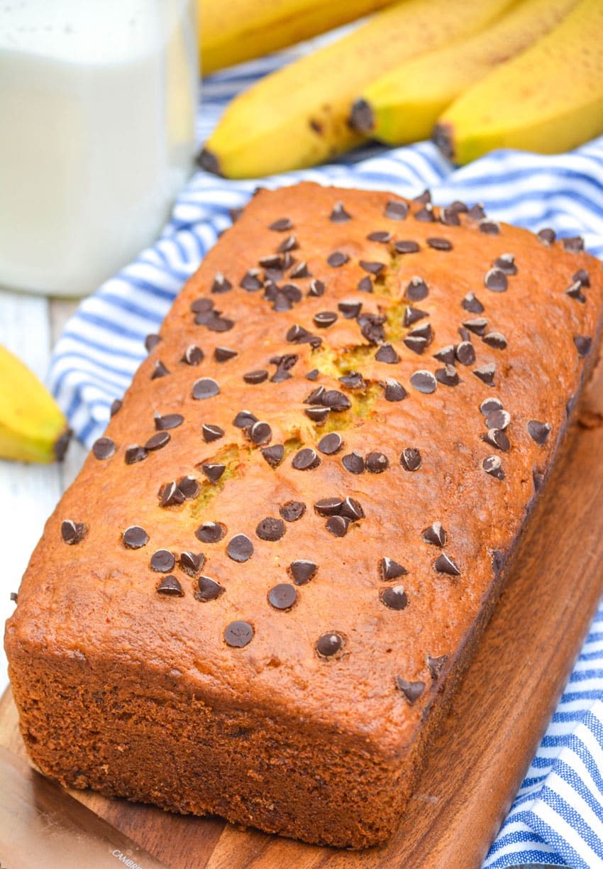 Three Ingredient Banana Bread (with Cake Mix) - The Quicker Kitchen