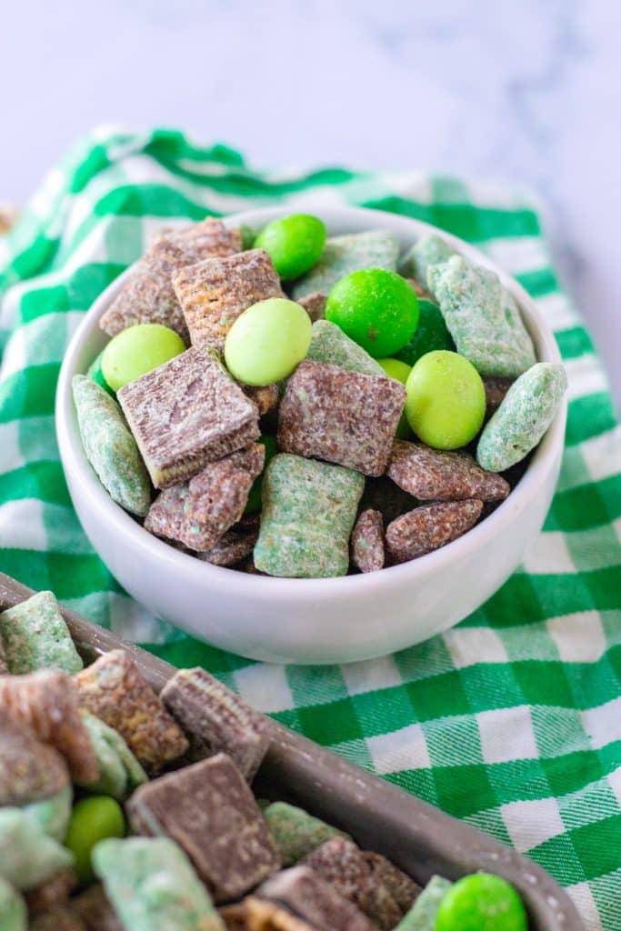 leprechaun bait in a small white bowl