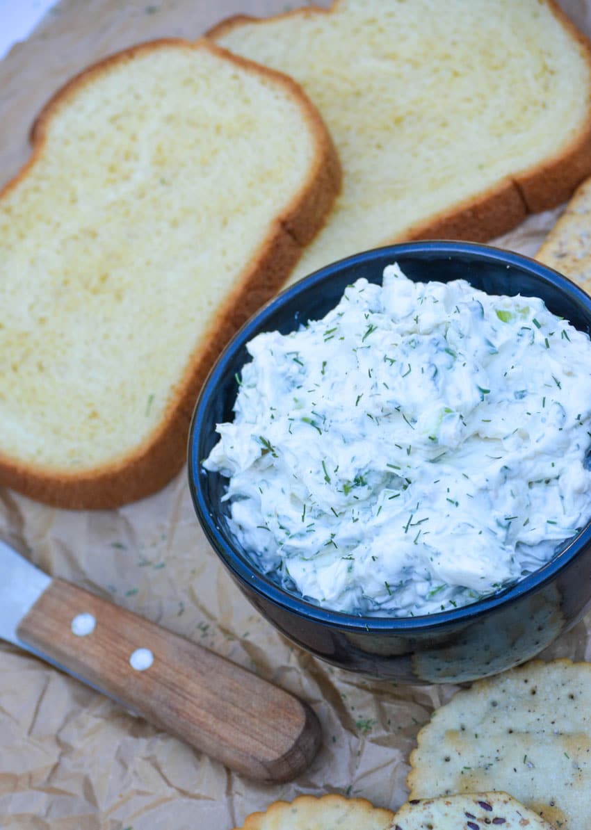 Herbed Cream Cheese Spread - The Quicker Kitchen