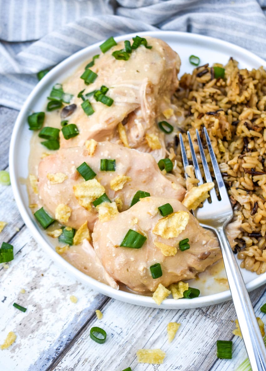 Slow Cooker Sour Cream & Onion Chicken
