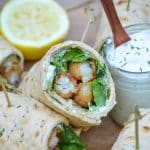 quick and easy fish stick wraps on brown parchment paper