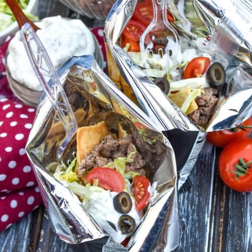 WALKING GYROS ON A WOODEN TABLE