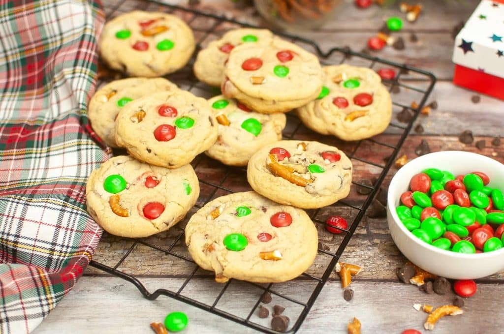 easy christmas cookies for santa cooling on a wire rack
