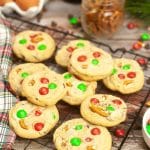 easy christmas cookies for santa cooling on a wire rack