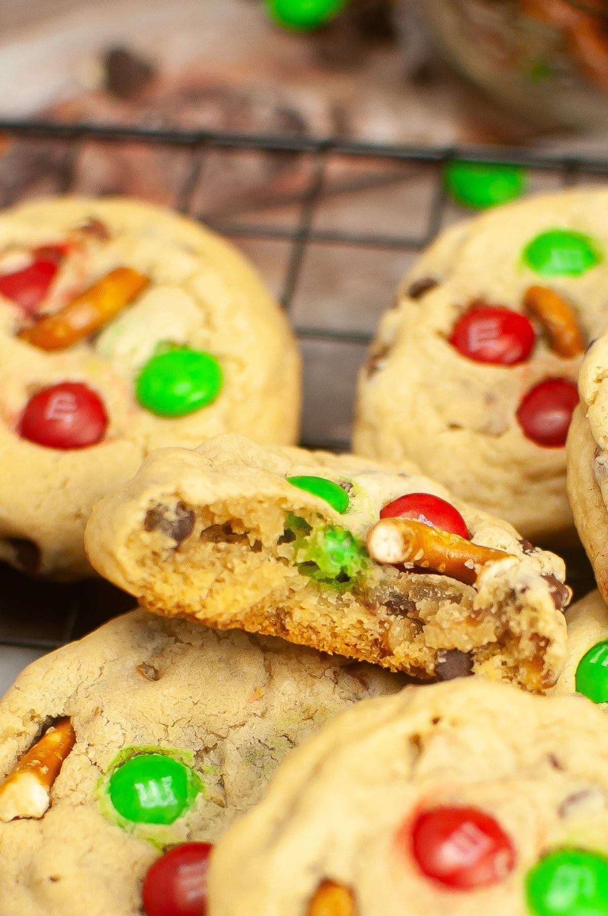easy christmas cookies for santa cooling on a wire rack