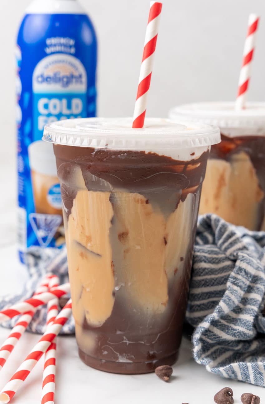tiktok crackle coffee in a plastic cup