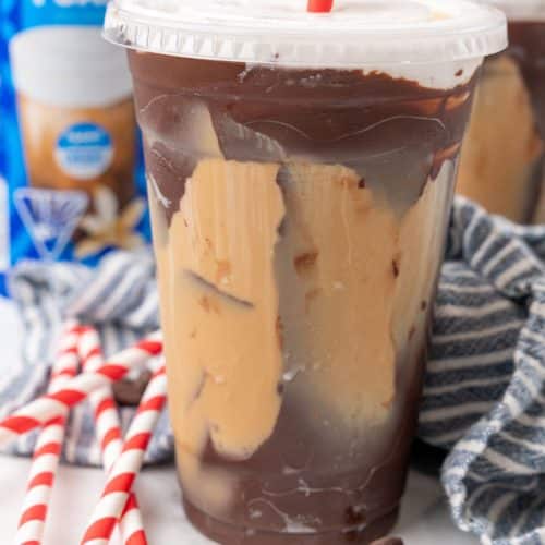 tiktok crackle coffee in a plastic cup
