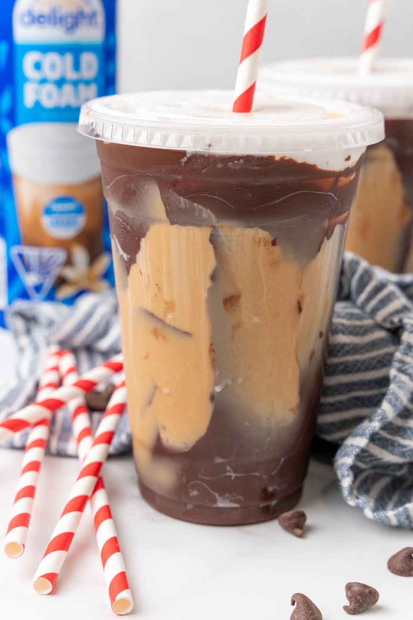 tiktok crackle coffee in a plastic cup