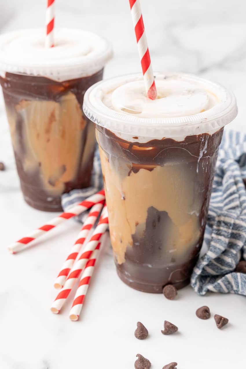 tiktok crackle coffee in a plastic cup