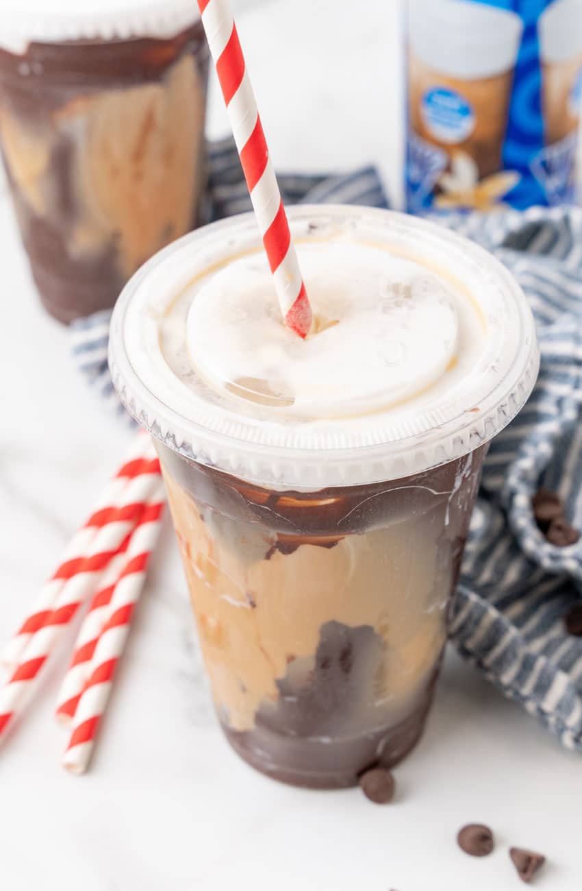 tiktok crackle coffee in a plastic cup
