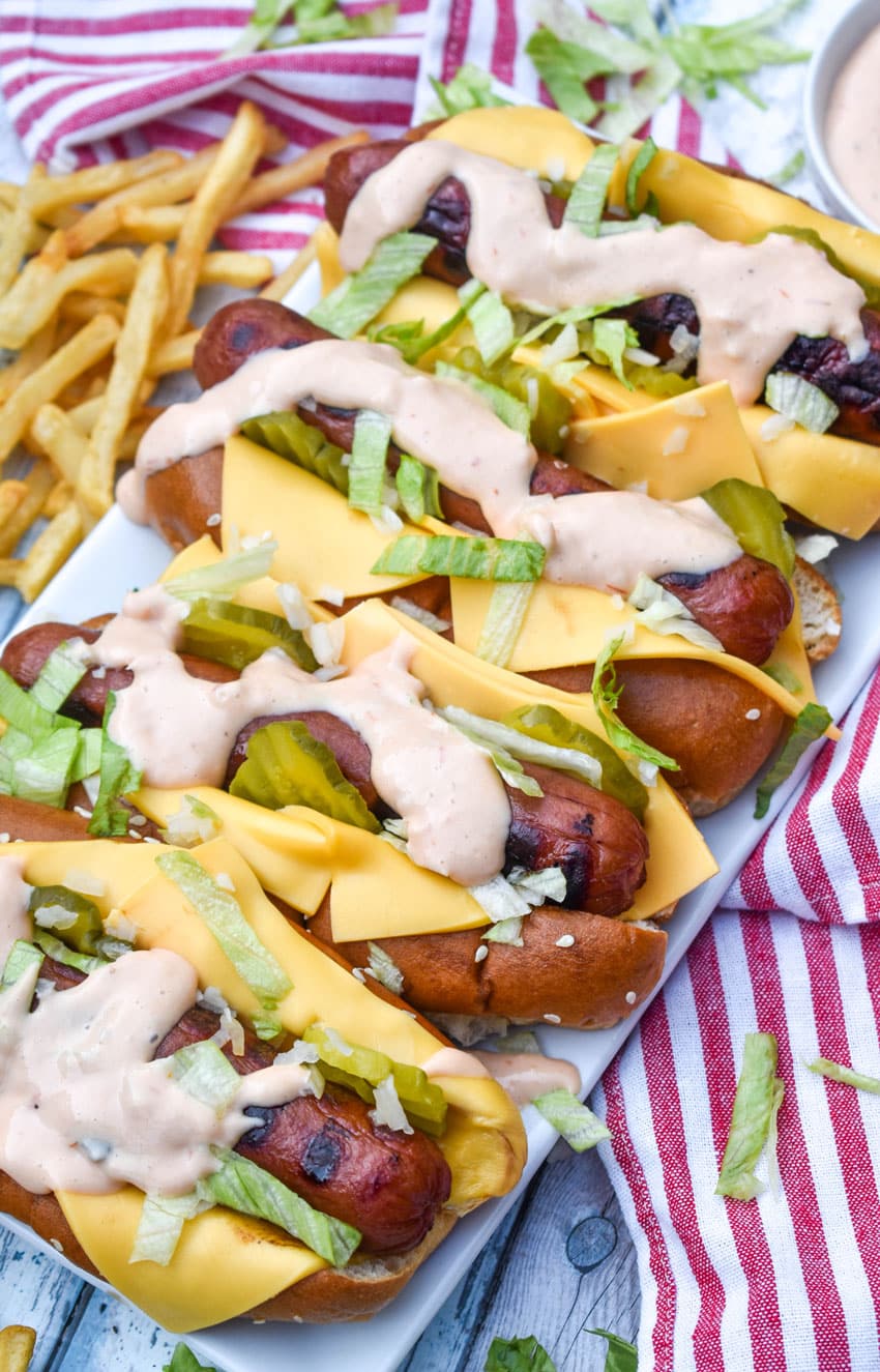 Big Mac Hot Dogs - The Quicker Kitchen