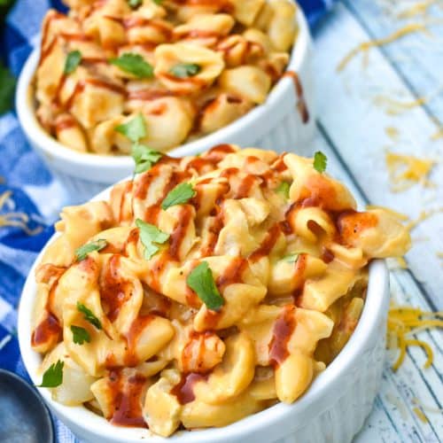 Barbecue Chicken Mac And Cheese (From A Box) - The Quicker Kitchen