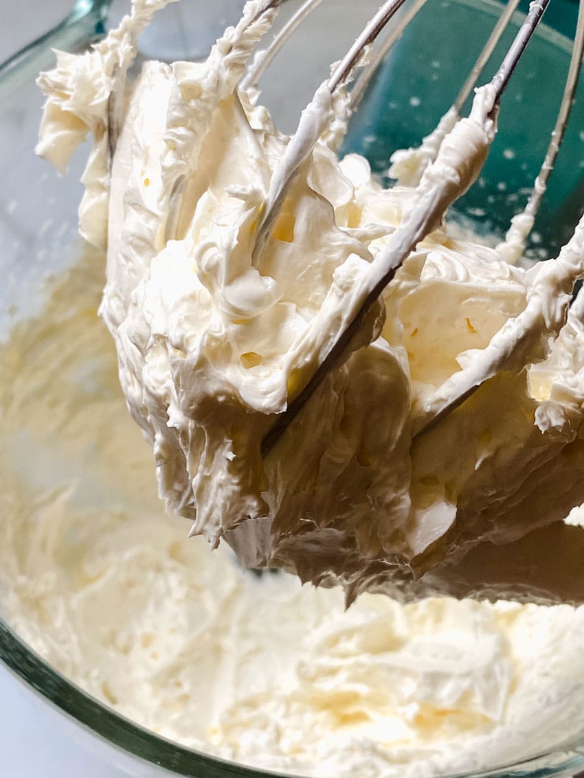 better canned frosting in the bowl of a stand mixer